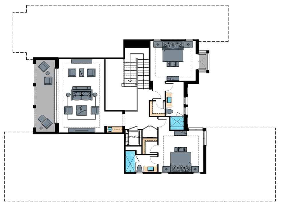 Oasis Floor Plan - Second Floor, Enclave of Distinction, Naples Custom Home Builders, Naples Luxury Home Builders, Luxury Custom Homes in Naples, Naples Fl New Home Builders, Naples Custom Home Builders, Custom Homes Builders in Naples, Naples Luxury Home Builders, Home lots in North Naples, North Naples Lot and Home Packages