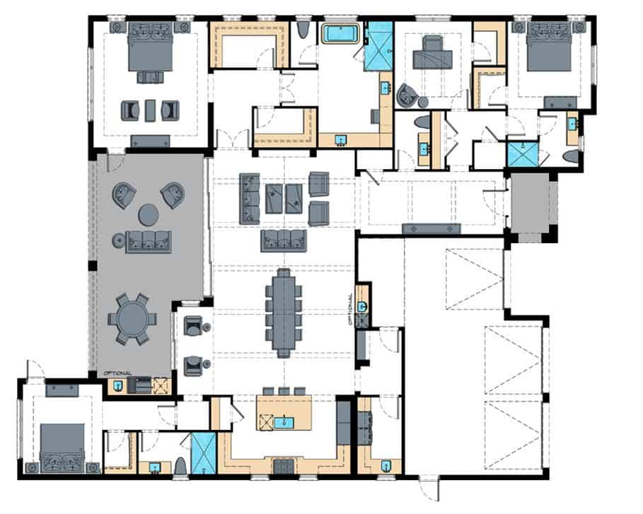 Retreat Floor Plan, Enclave of Distinction, Naples Custom Home Builders, Naples Luxury Home Builders, Luxury Custom Homes in Naples, Naples Fl New Home Builders, Naples Custom Home Builders, Custom Homes Builders in Naples, Naples Luxury Home Builders, Home lots in North Naples, North Naples Lot and Home Packages