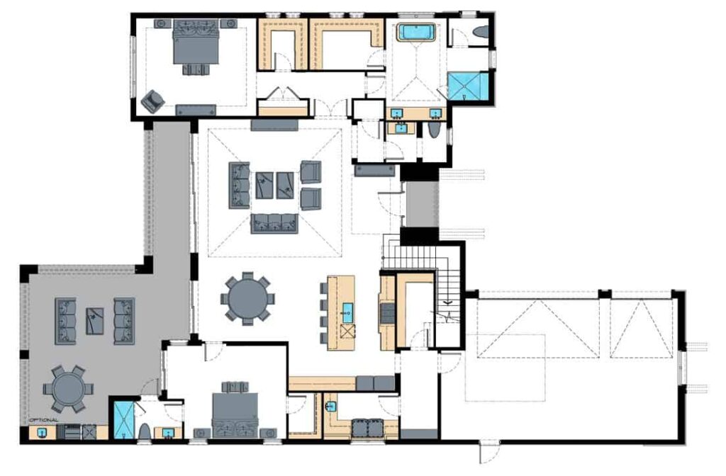 Sanctuary Floor Plan - First Floor, Enclave of Distinction, Naples Custom Home Builders, Naples Luxury Home Builders, Luxury Custom Homes in Naples, Naples Fl New Home Builders, Naples Custom Home Builders, Custom Homes Builders in Naples, Naples Luxury Home Builders, Home lots in North Naples, North Naples Lot and Home Packages