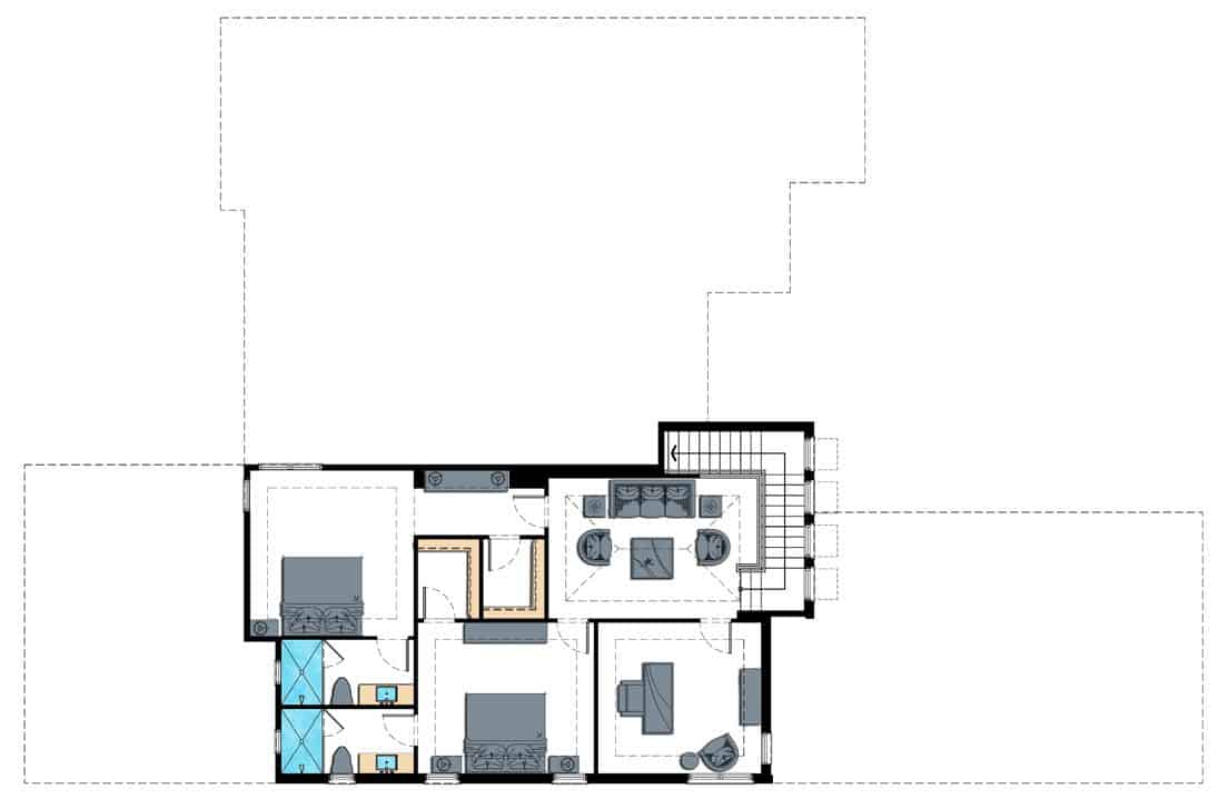 Sanctuary Floor Plan - Second Floor, Enclave of Distinction, Naples Custom Home Builders, Naples Luxury Home Builders, Luxury Custom Homes in Naples, Naples Fl New Home Builders, Naples Custom Home Builders, Custom Homes Builders in Naples, Naples Luxury Home Builders, Home lots in North Naples, North Naples Lot and Home Packages